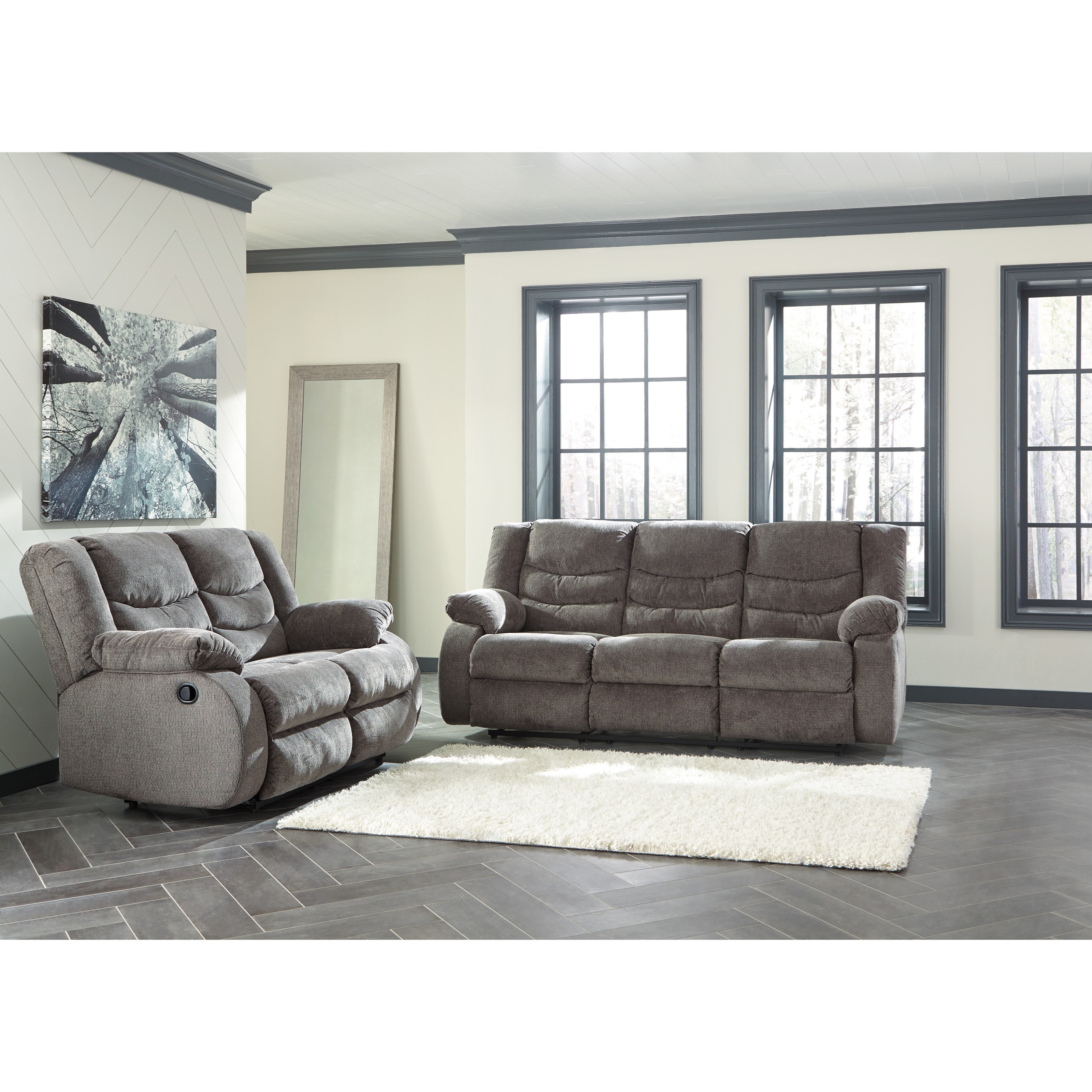 Ashley tulen gray reclining sofa discount
